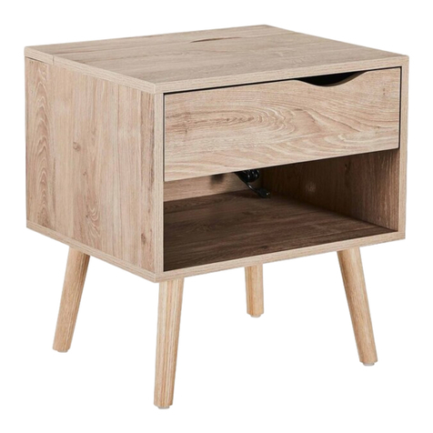 fantastic furniture Yarra Bedside With USB HUB manual