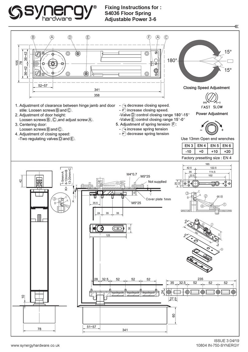Synergy Hardware S4036 instructions