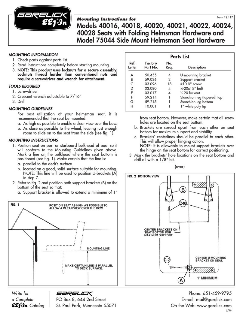 Garelick 40016 quick start guide