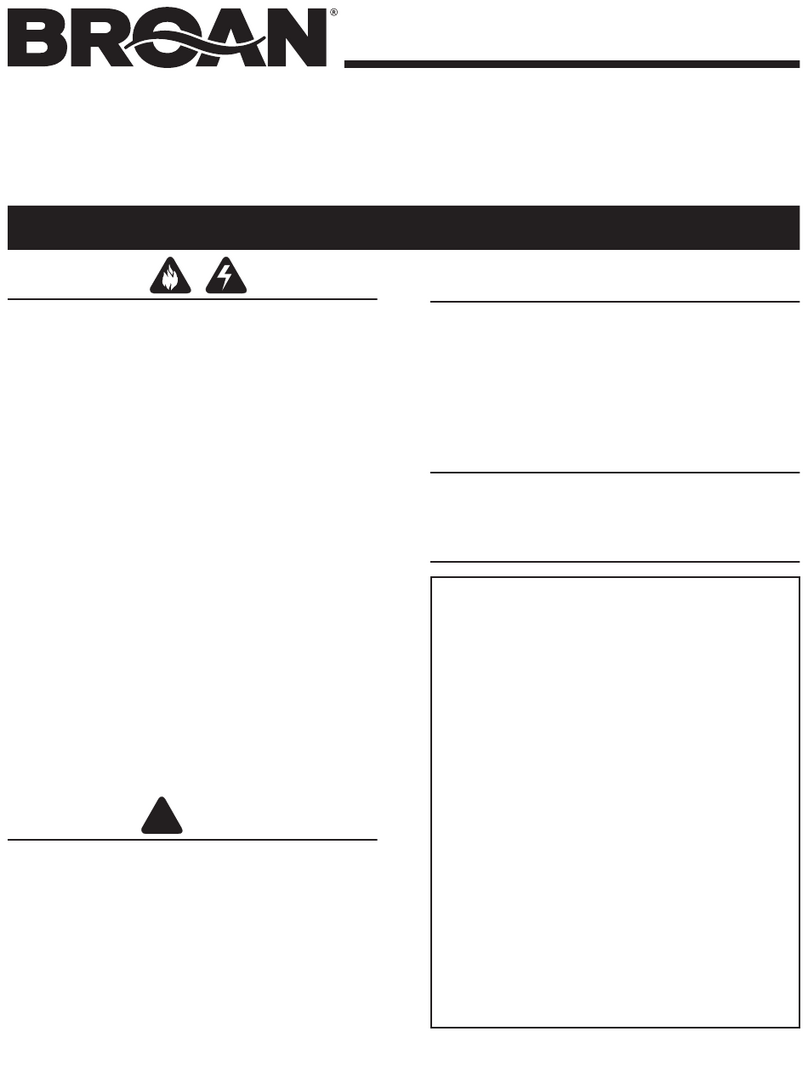 Broan QTR100 User manual