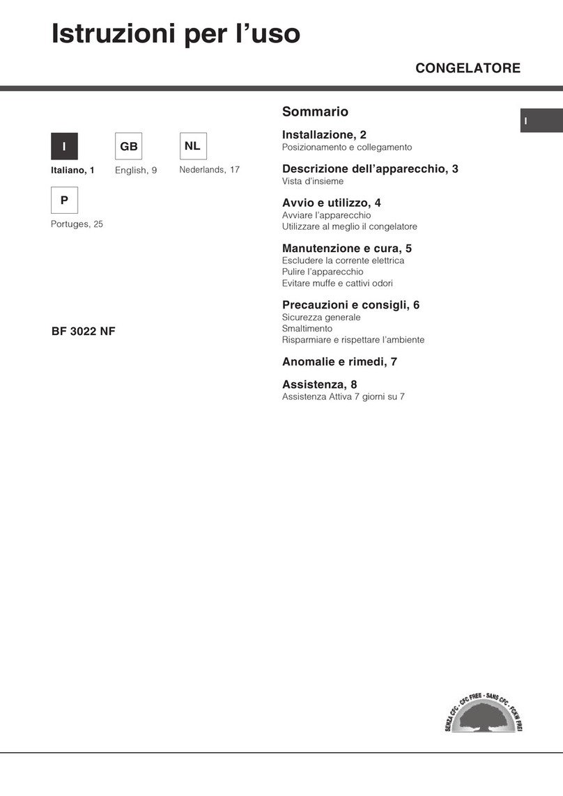 Hotpoint BF 3022 NF User manual