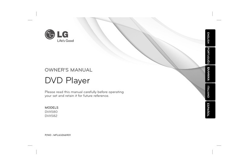 LG DVX580 User manual