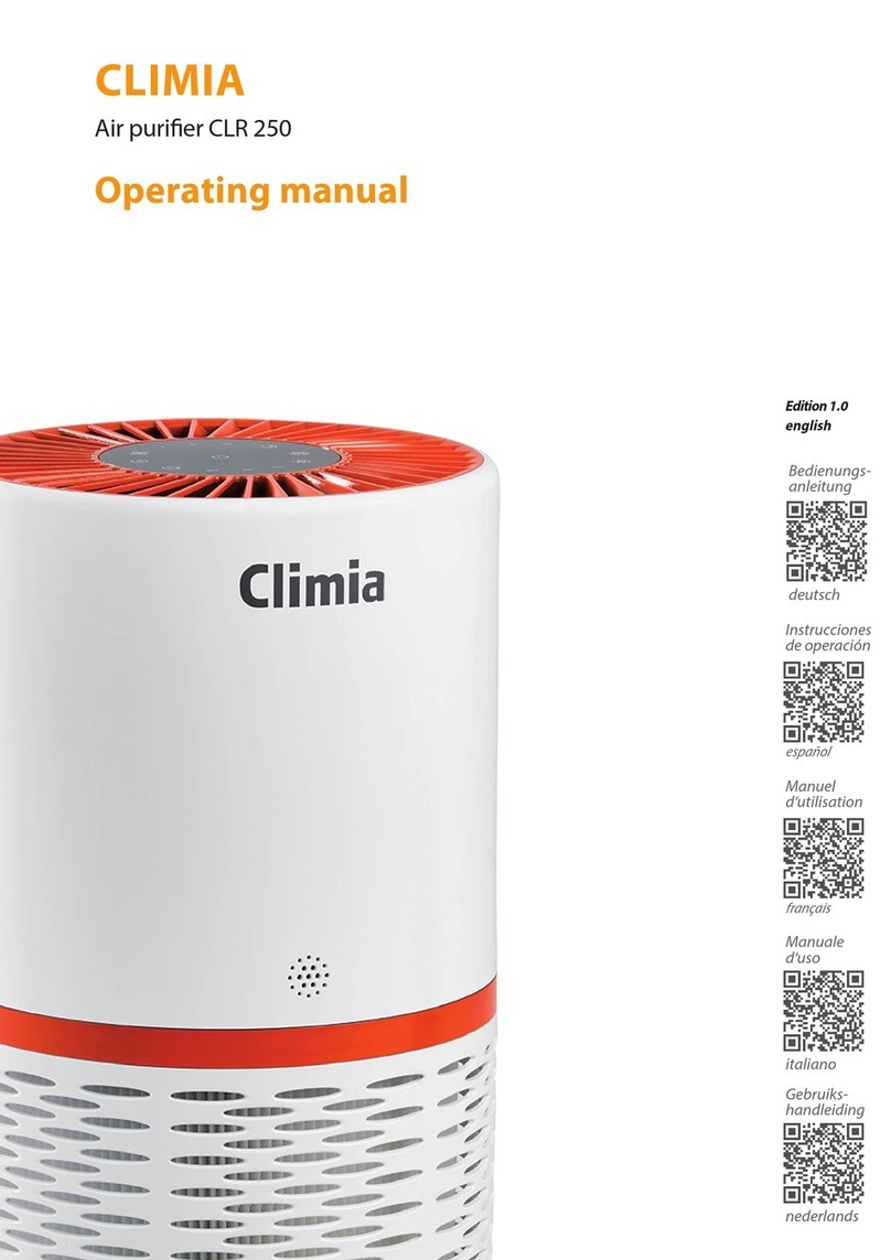 CLIMIA CLR 250 operating manual