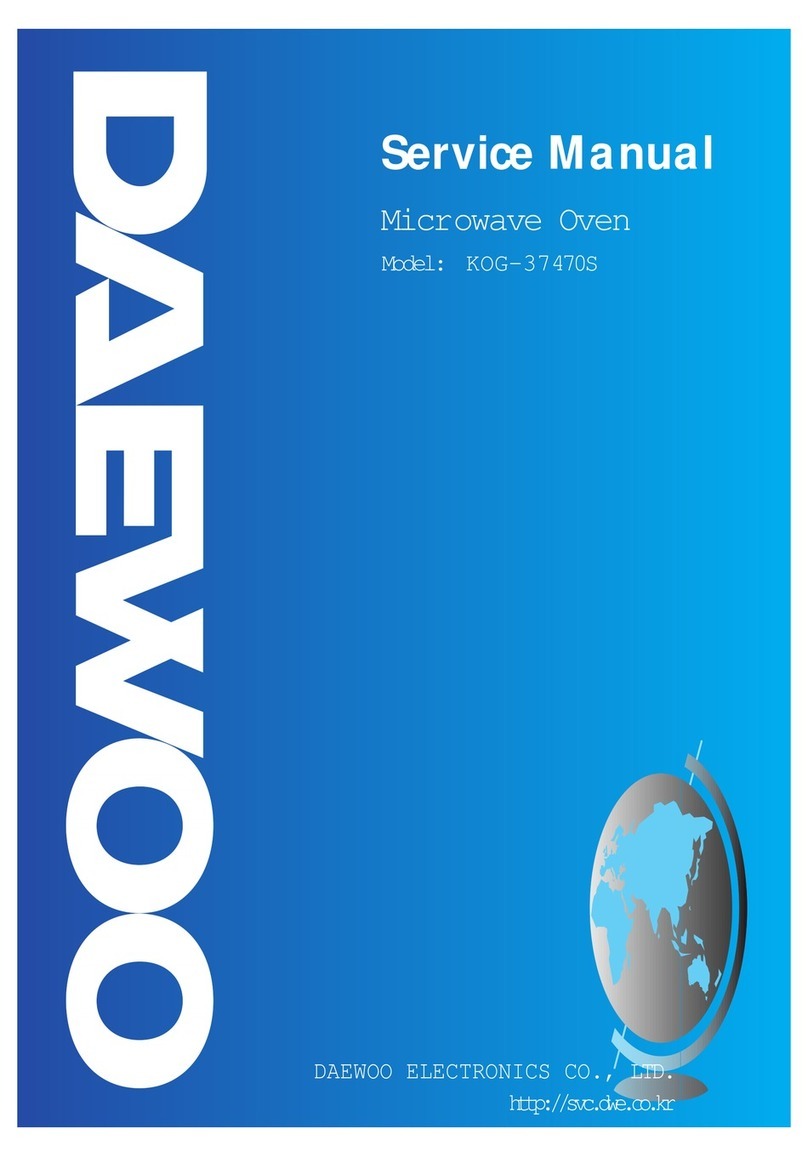 DAEWOO ELECTRONICS KOG-37470S Service manual
