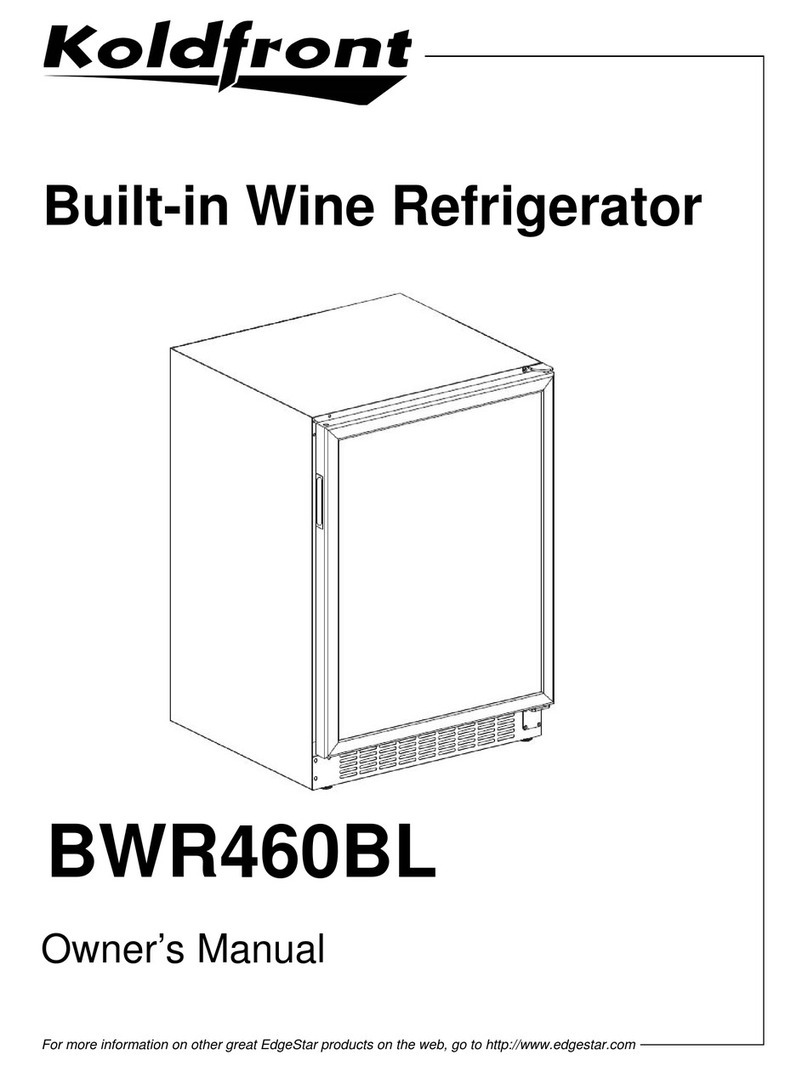 EdgeStar Koldfront BWR460BL User manual