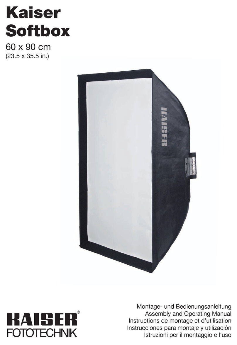 Kaiser Fototechnik Softbox Assembly and operating manual