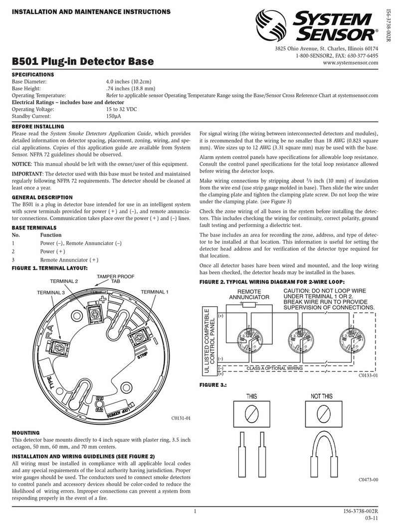System Sensor B501AP User manual