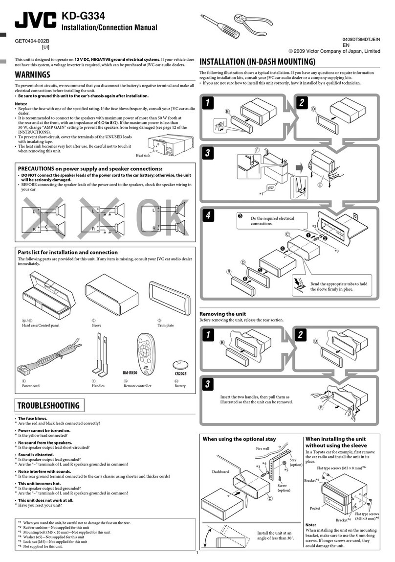 JVC KD-G334 Guide