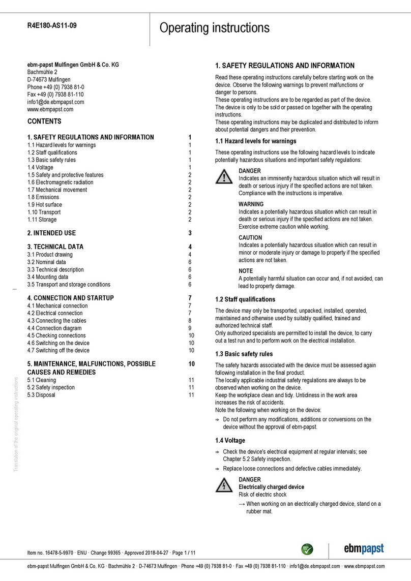 Ebmpapst R4E180-AS11-09 operating instructions