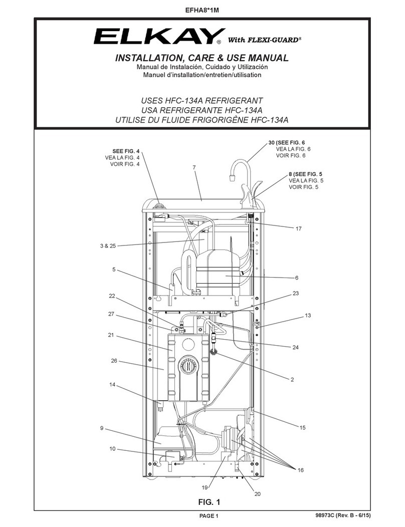 Elkay FLEXI-GUARD EFHA8 1M Series Installation manual