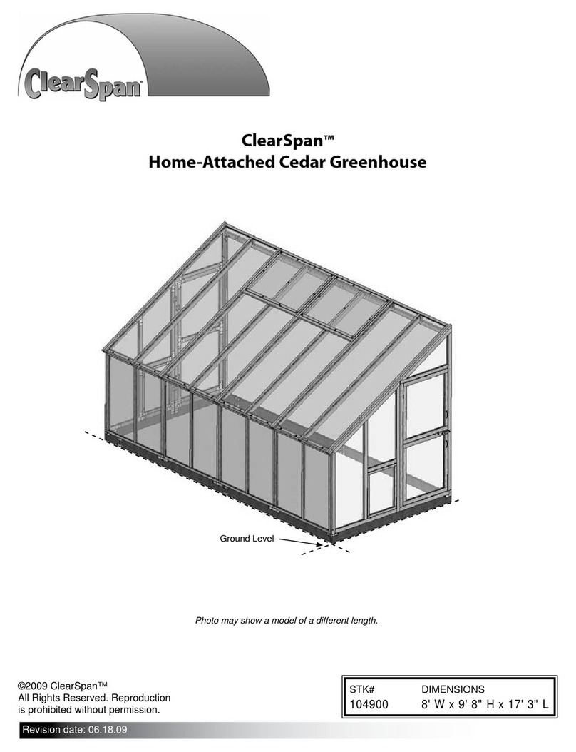 ClearSpan 104900 User manual