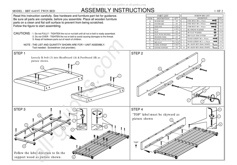 Wholesale Interiors BBT 6469T Assembly instructions Wholesale Interiors BBT 6469T Assembly instructions