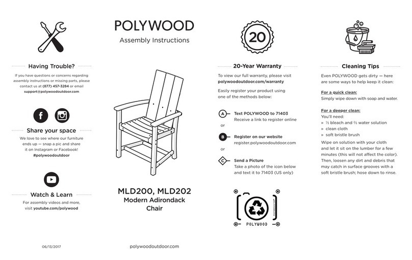 Polywood MLD200 Assembly instructions