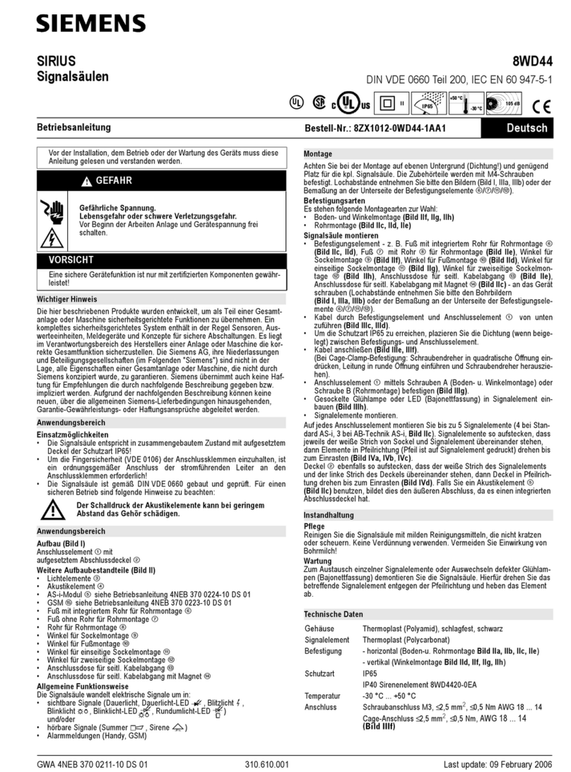 Siemens SIRIUS 8WD4428-0BD User manual