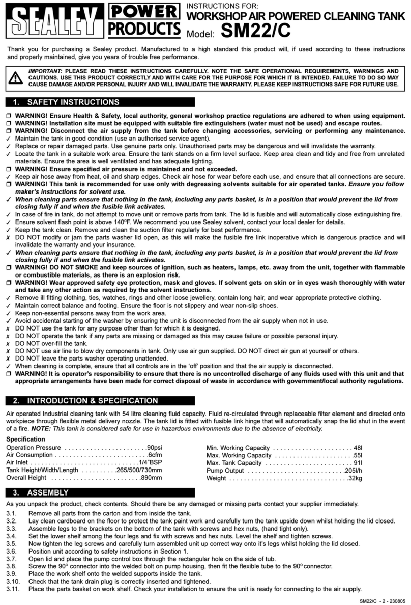 Sealey SM22 instructions Sealey SM22 instructions