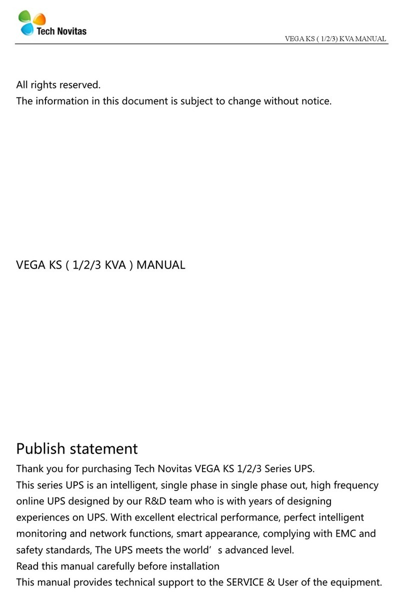 Tech Novitas Vega KS Series manual