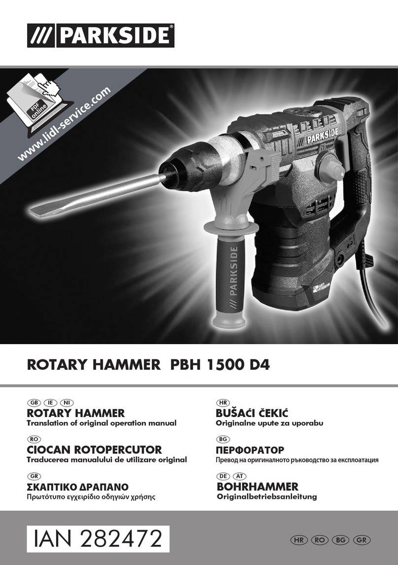Parkside PBH 1500 D4 translation of original operation manual