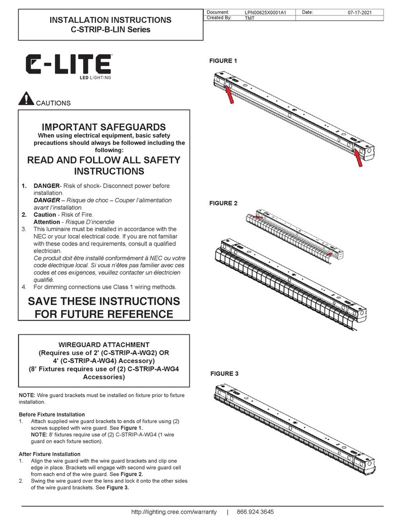 C-LITE C-STRIP-B-LIN Series User manual