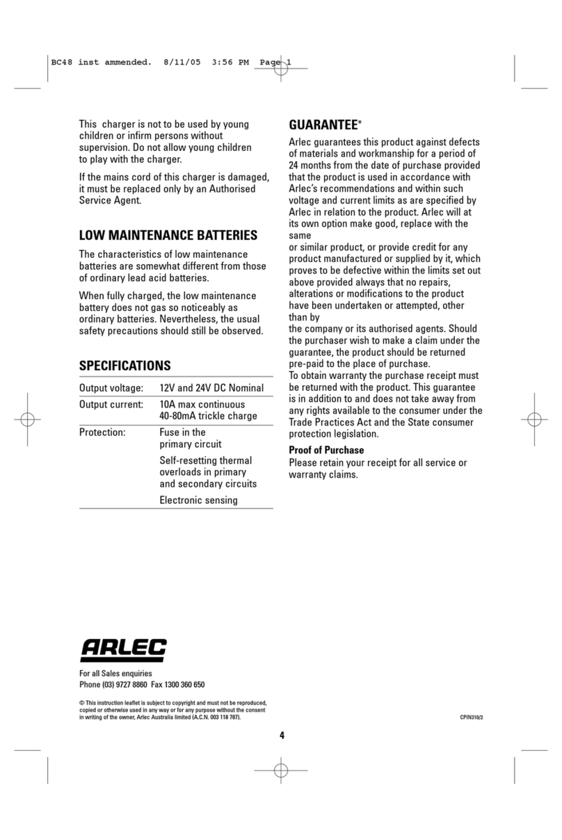 Arlec BC48 instruction manual
