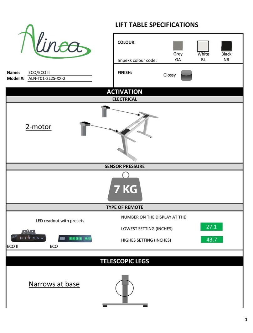 Alinea ECO ALN-T01-2L2S-NR User manual Alinea ECO ALN-T01-2L2S-NR User manual