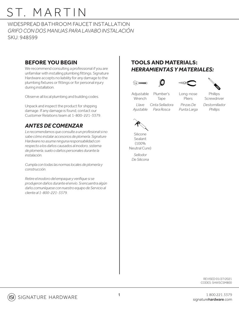 Signature Hardware St.Martin 948599 User manual