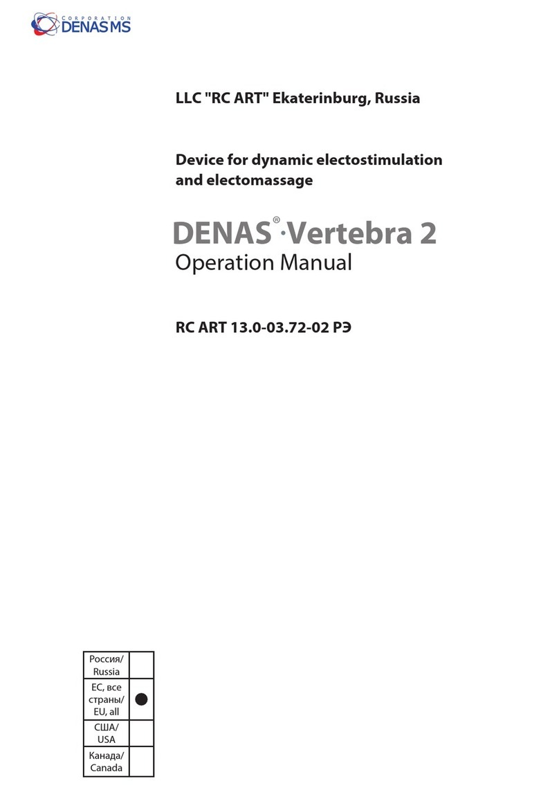 RC ART DENAS MS Vertebra 2 Operation manual