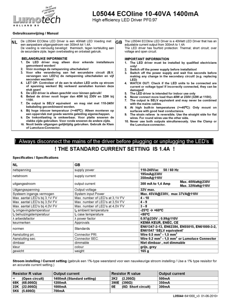 Lumotech ECOline L05044 manual