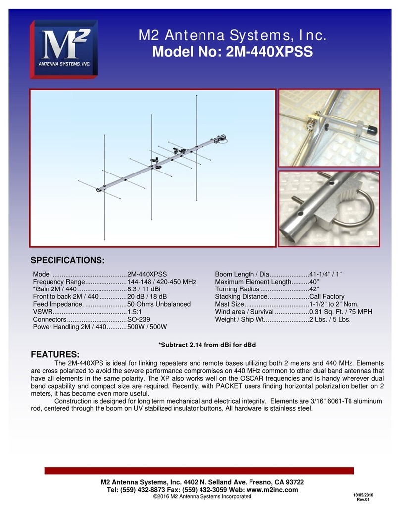 M2 Antenna Systems 2M-440XPSS manual M2 Antenna Systems 2M-440XPSS manual