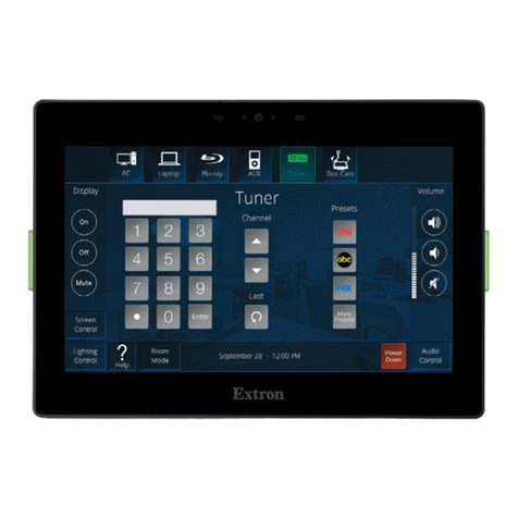 Extron electronics TLP Pro 525 Series User manual Extron electronics TLP Pro 525 Series User manual