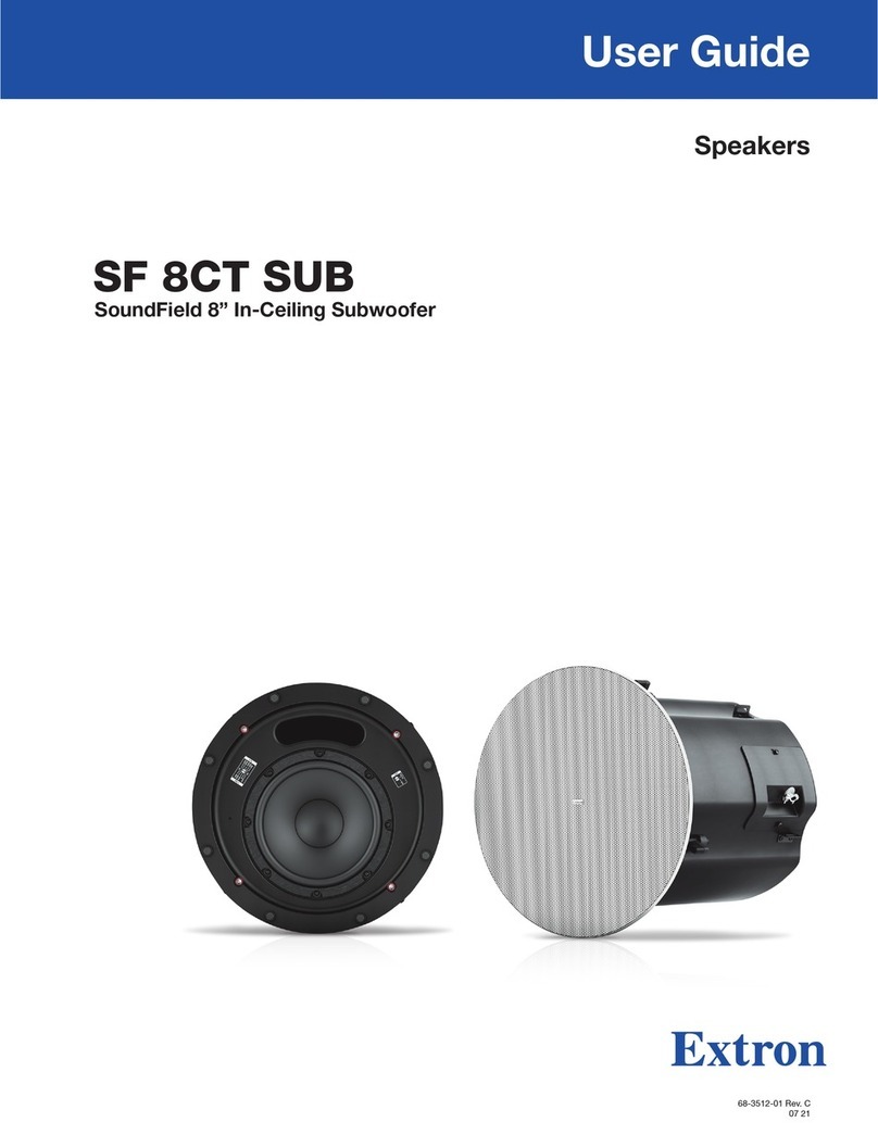 Extron electronics SF 8CT SUB User manual