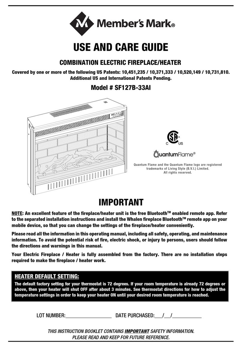 Members Mark SF127B-33AI Use and care guide