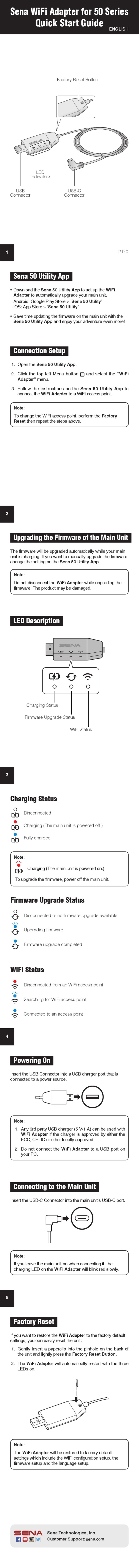 Sena 50 Series quick start guide