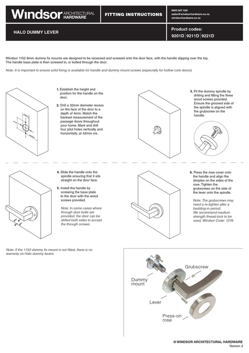 Windsor 9201D User manual