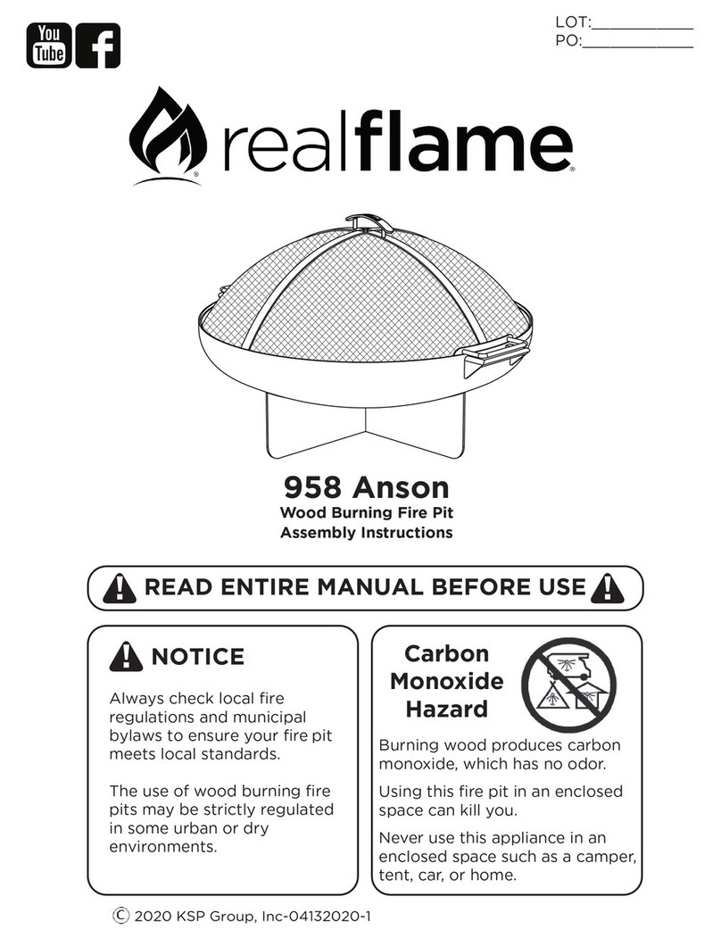 RealFlame 958 Anson Assembly instructions