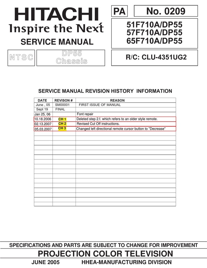 Hitachi 51F710A/DP55 User manual
