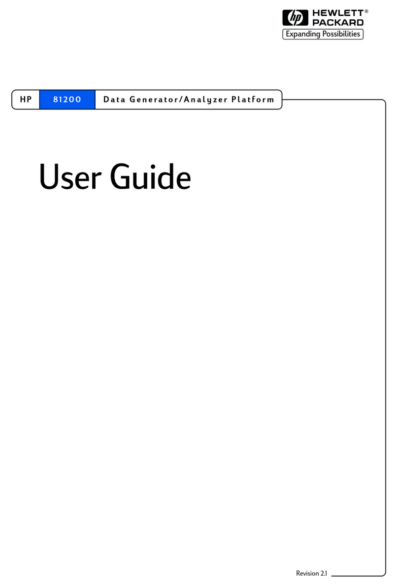 HP 81200 User manual