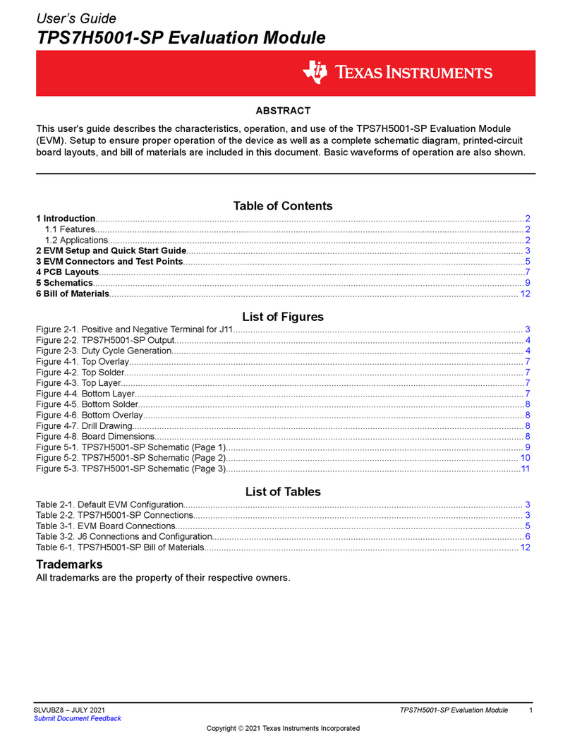 Texas Instruments TPS7H5001-SP User manual