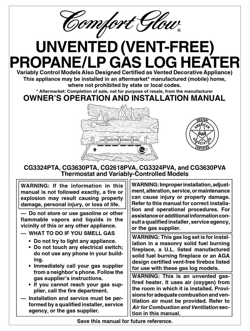 Comfort Glow CG3324PTA manual
