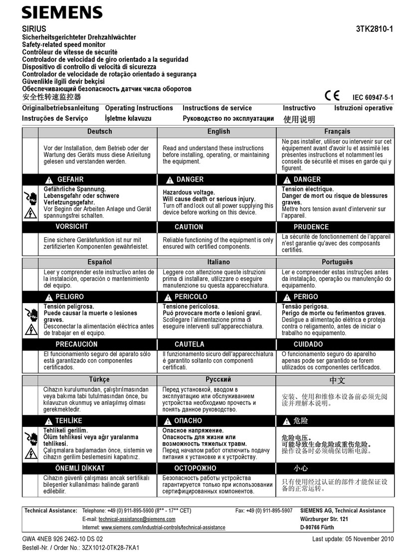 Siemens 3TK2810-1 User manual