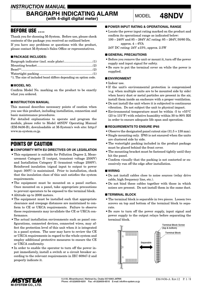 M-system 48NDV User manual