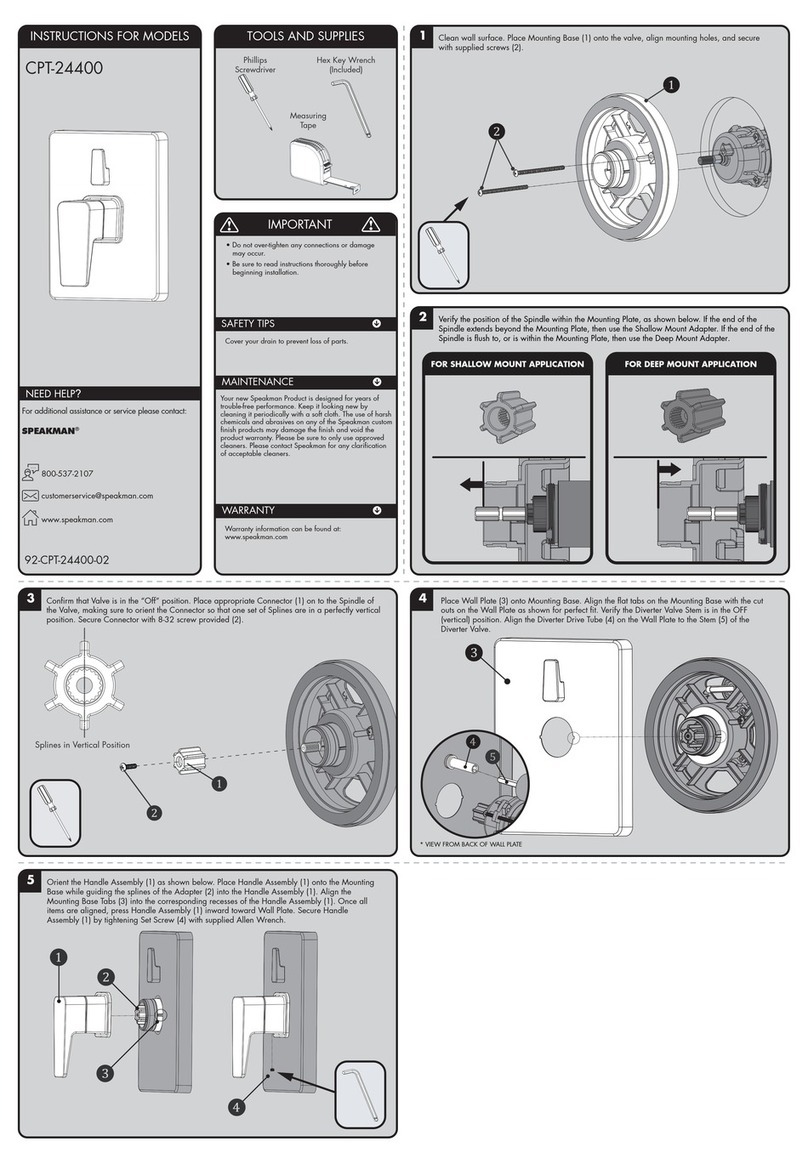 Speakman CPT-24400 User manual