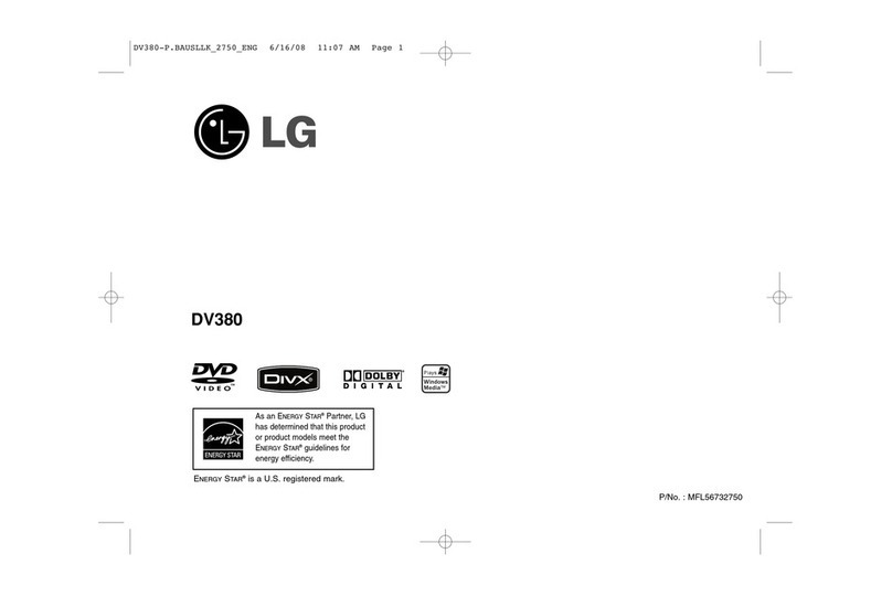LG DV380 User manual