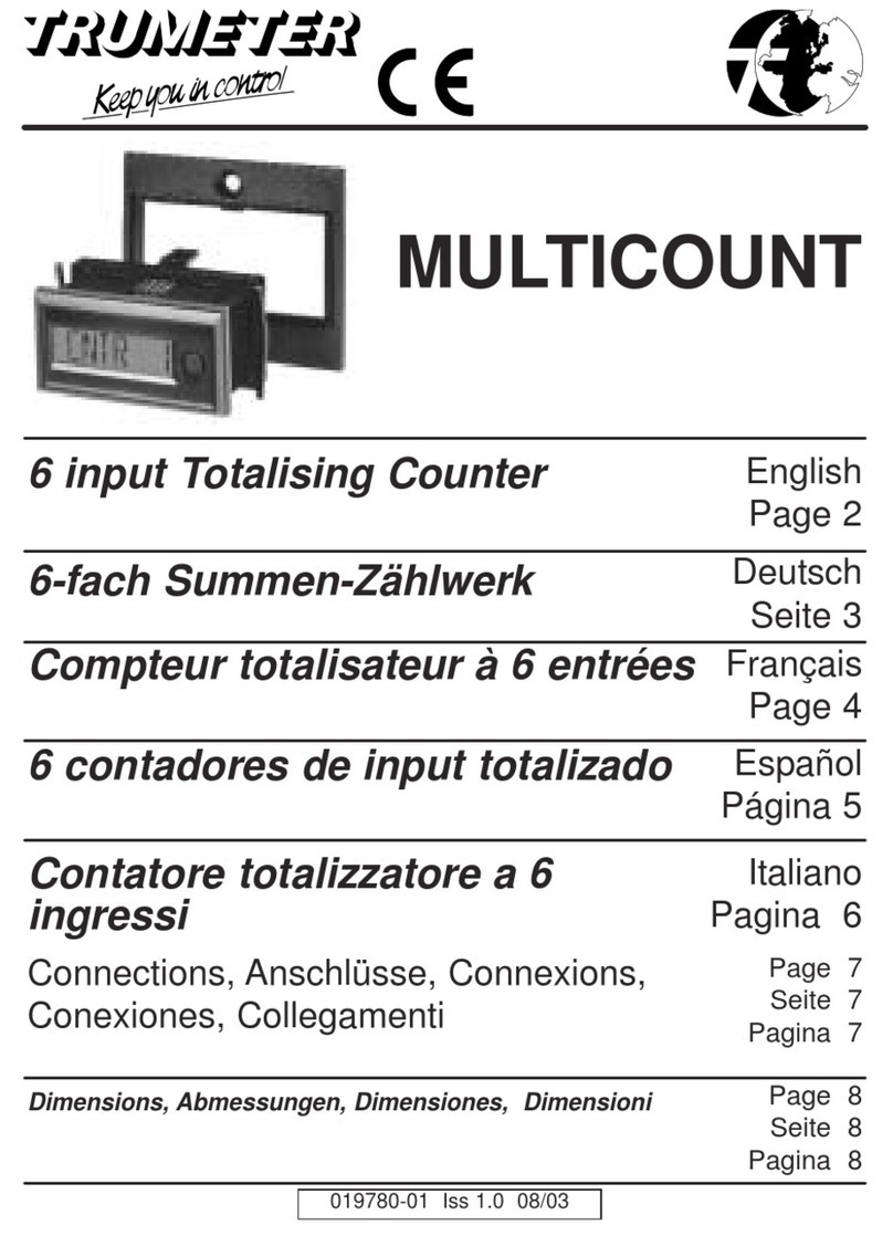 Trumeter MULTICOUNT quick start guide