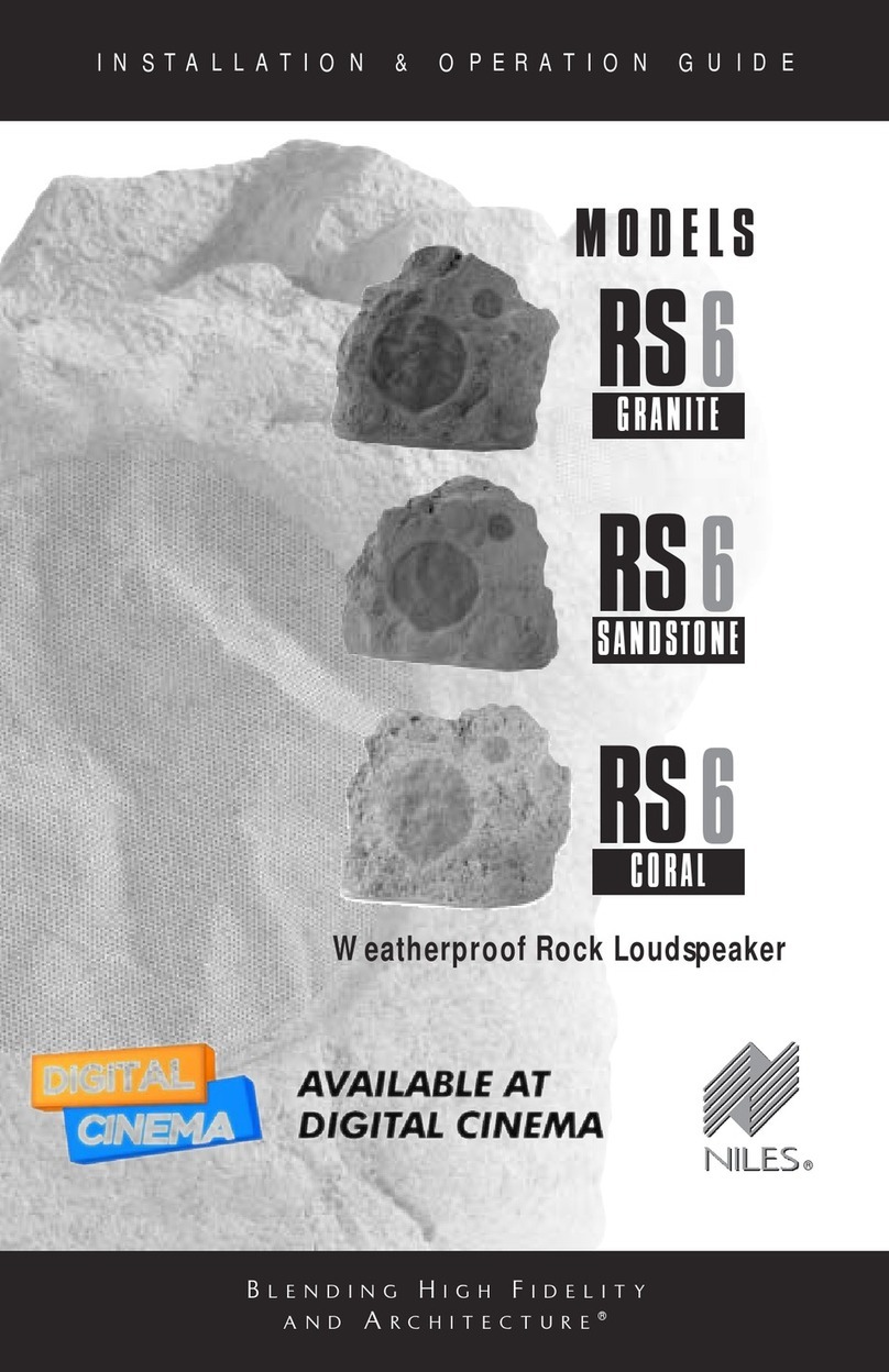 Niles RS 6 SANDSTONE Original operating instructions