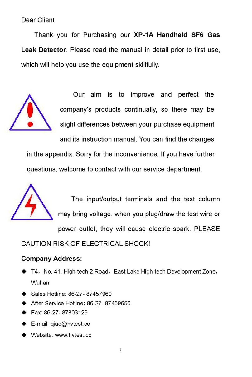 HVTest XP-1A User manual