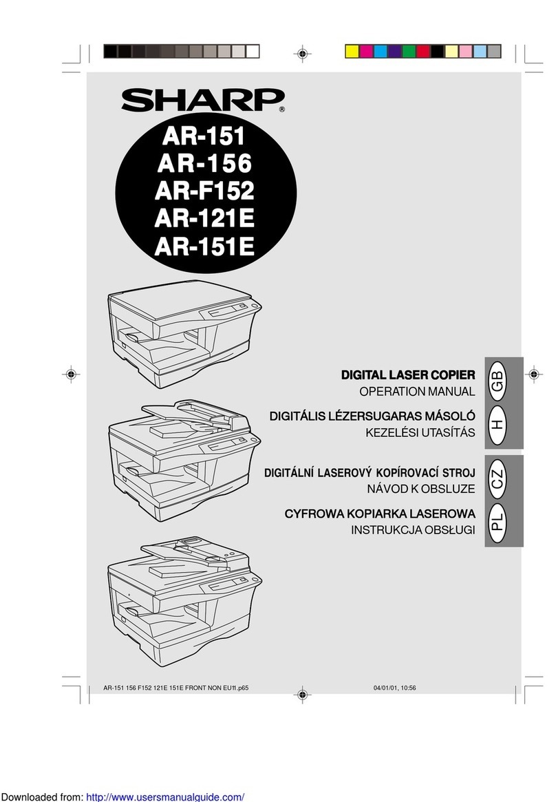 Sharp AR-151 User manual Sharp AR-151 User manual