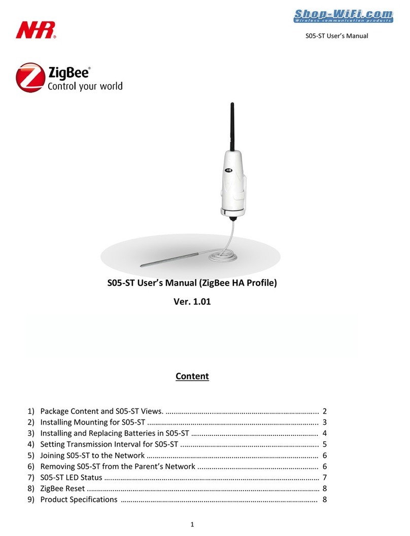 NHR ZigBee S05-ST user manual