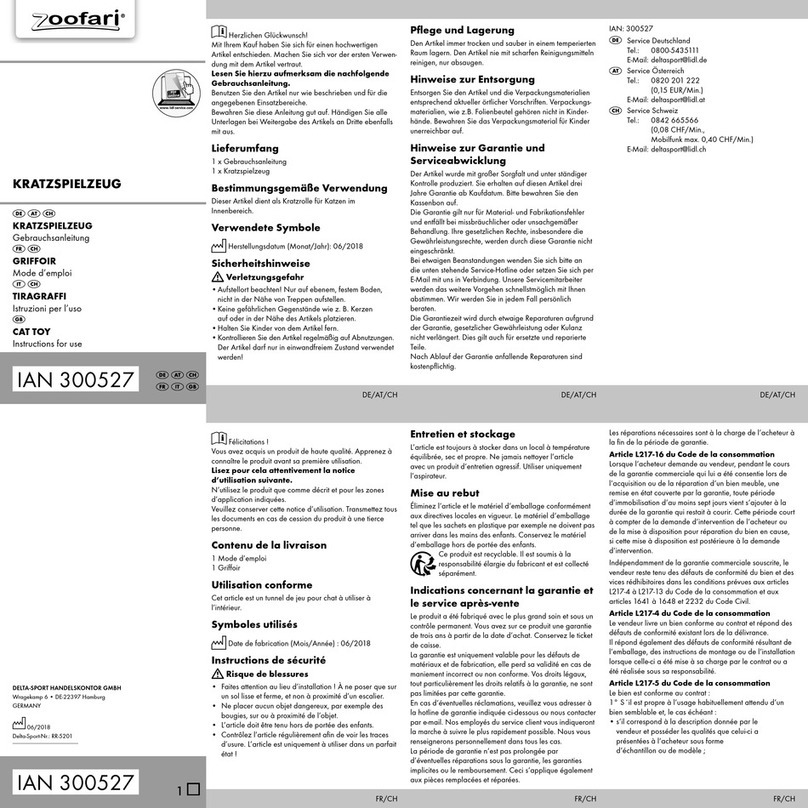 Zoofari 300527 User manual