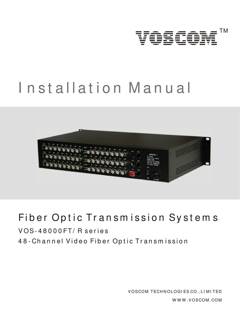 Voscom VOS-48000FT/R Series User manual