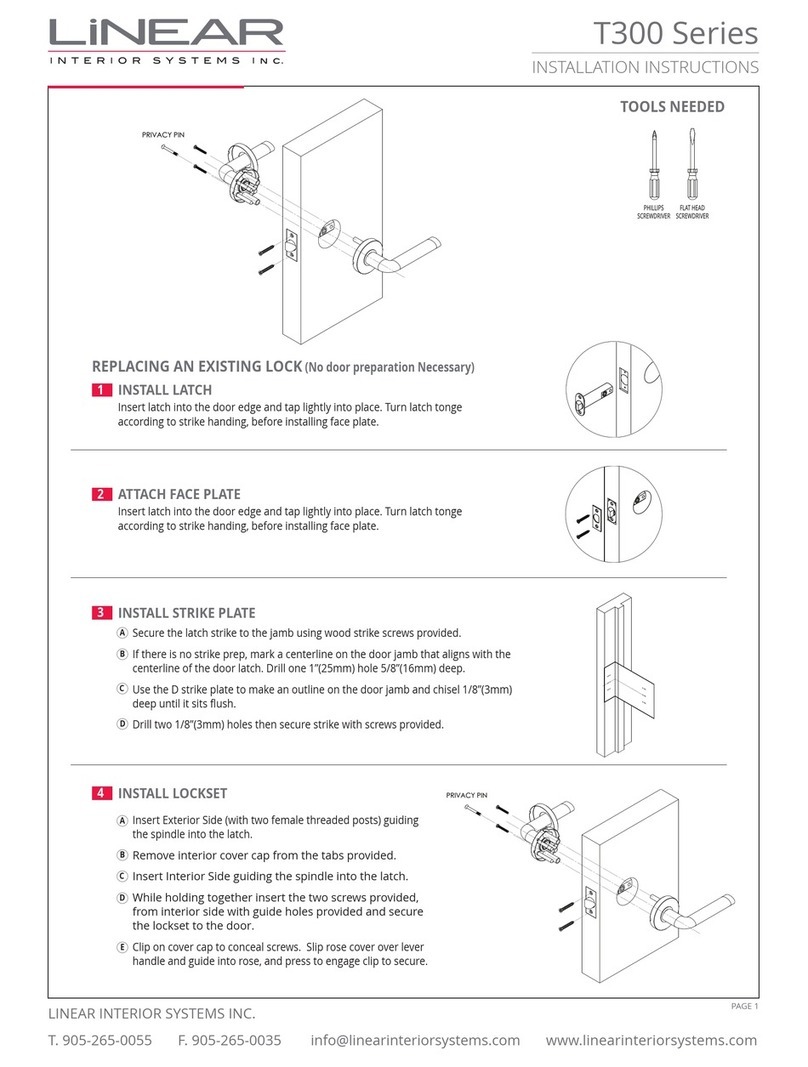 Linear T300 Series installation instructions